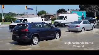 V136 Flooding after the Storm in Mississauga Ontario Canada  July 16 2024 [upl. by Annayram]