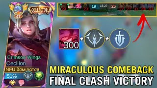 MIRACULOUS COMEBACK The Enemy Lost In Final Clash Cecilion Gameplay Cecilion Best Build ml fyp [upl. by Llenet]