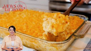 SUPER EASY CREAMY BAKED MAC N CHEESE RECIPE [upl. by Dong]