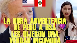 PRENSA CHILENA SORPRENDIDA PERÚ ADVIERTE A ESTADOS UNIDOS Y LE DICE UNA VERDAD INCOMODA [upl. by Linus]