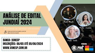 Análise de Edital  Prefeitura de Jundiaí 2024  Concurso Público para Professores [upl. by Parnas]