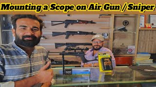 Easy Way to Mount a Scope on Air Gun  Sniper 💯 howto scope sniper airgun [upl. by Orecul]