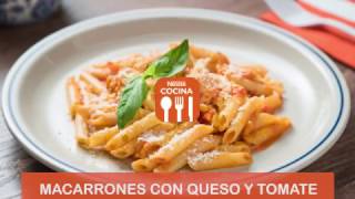 🍝 Macarrones con queso y tomate  Recetas Nestlé Cocina [upl. by Ynnoj984]