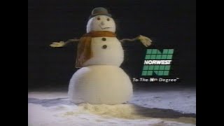 Vintage Commercial  The Horrifying Norwest Snowman [upl. by Goode]