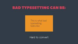 Typesetting The Art of Placing Text on A Page [upl. by Evad158]