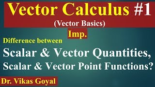 Vector Calculus 1 in Hindi Imp  Vector Basics  Engineering Mathematics [upl. by Attekahs]