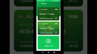 How To Check Nabil Virtual Card Detail Number amp CVV No  View Your Card Details Easily [upl. by Attinahs]