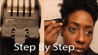 Spring Natural Hair Tapered Cutting Step by Step  Fixing my Mess Uplol [upl. by Kcirderfla]