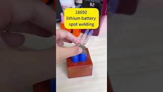 18650 lithium battery spot welding [upl. by Yves]