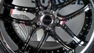 22 Inch Savini BS2 Chrome w Black Lines Wheels Custom Forged 3 Piece Rims Forgiato Asanti [upl. by Isied]