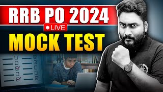 RRB PO Prelims 2024 LIVE Mock Test with Timer  Career Definer  Kaushik Mohanty [upl. by Leizo113]