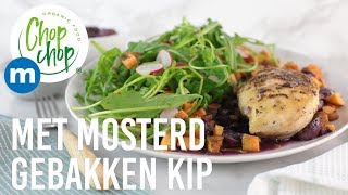 Met mosterd gebakken kip Recept  metroChopChop [upl. by Sachs655]