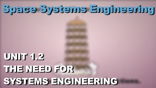 The Need for Systems Engineering Space Systems Engineering 101 w NASA [upl. by Ailadi]