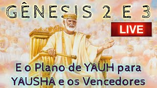 GÃŠNESIS 2 E 3 REVELAM O PLANO DE YAUH PARA YAUSHA E OS VENCEDORES  LIVE [upl. by Jung]