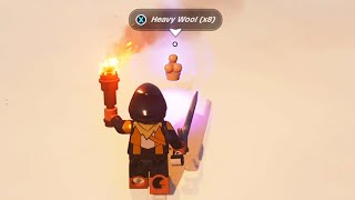 How to Find Heavy Wool in LEGO Fortnite Create Heavy Wool Thread [upl. by Mccollum209]