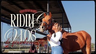 HORSE RIDING VLOG  TACKING UP  Equestrian Diaries EP04 [upl. by Luca809]