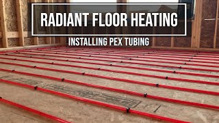 Radiant Floor Heating  Installing PEX Tubing  The Building Expert 2020 [upl. by Yasibit]