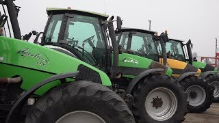 Groot aanbod trekkers en machines bij veiling RoeleveldBos BV Troostwijk Auction [upl. by Retxed]