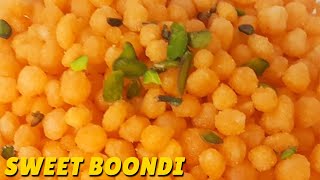 Sweet Boondi Recipe  Bundi Banane Ki Recipe At Home  बूंदी बनाने की विधि [upl. by Ellenad]