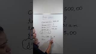 JUROS SIMPLES  Calcule o tempo t matematica jurossimples matematicafinanceira [upl. by Weider]