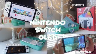 Nintendo Switch OLED unboxing and accessories  game play Nintendo zelda unboxing [upl. by Keram]