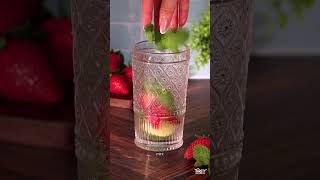 How to make a nonalcoholic strawberry mojito 🍓 Virgin Mojito Recipe dryjanuary nonalcoholic [upl. by Daugherty890]