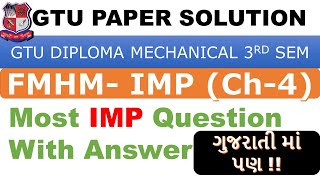 Fmhm gtu paper solution I Most important question answer of fmhm I Fmhm Chapter 4 imp question [upl. by Adnhoj]