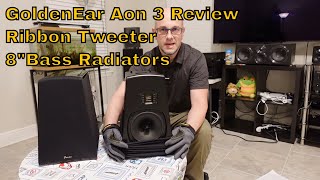 GoldenEar Technology Aon 3 Review Bookshelf Speaker Ribbon tweeter 7quot Woofer Dual Bass Radiators [upl. by Conte]