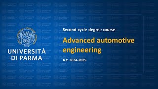 Secondcycle degree in Advanced automotive engineering  ay 202425 [upl. by Danete]