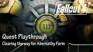 Fallout 4 PS4  QUEST  Clearing the Way for Abernathy Farm [upl. by Inahc760]