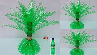 Plastic bottle Vase Craft DIY Easy Tree from Waste bottleSprite ki bottle se banaye Guldasta [upl. by Regazzi]