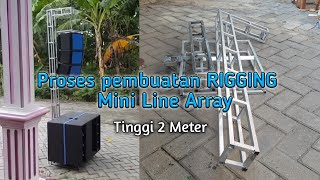 Proses pembuatan rigging mini line array [upl. by Aneleve320]