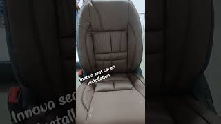 Toyota Innova seat cover installation process shorts modified [upl. by Grassi]