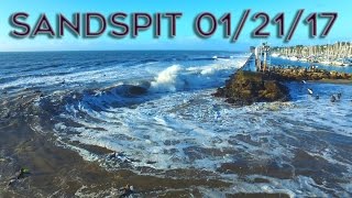 Stormy Sandspit 012117 [upl. by Pucida]