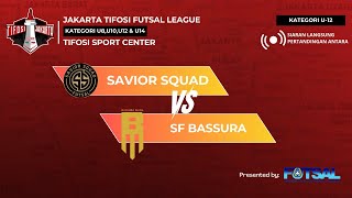 JAKARTA TIFOSI FUTSAL LEAGUE  U 12  SAVIOR SQUAD VS SF BASSURA MUDA [upl. by Hardin]