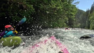 Fish Ladder McKenzie LCCC Outing June 2024 900 cfs [upl. by Ahsiena]