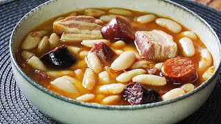 FABADA ASTURIANA TRADICIONAL ALUBIAS FRIJOLES CON CHORIZO Y MORCILLA UN PLATO FÁCIL Y ECONÓMICO [upl. by Remmus]