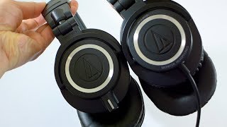 NEW Audio Technica ATHM50x comparison with Original M50 [upl. by Areip703]