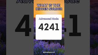 What Is The Hidden Number 👀  Test your eyes 👀 riddles test quiz competition iq shorts puzzle [upl. by Wolfy]