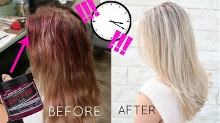 how to use joico COLOR REMOVER to remove direct dyes [upl. by Harshman450]