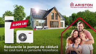 Ai panouri fotovoltaiceAi reducere la pompa de căldură Ariston [upl. by Ecikram433]