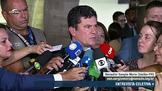 Sergio Moro fala das ponderações que fez a Flávio Dino durante sabatina – 131223 [upl. by Maddalena]