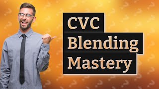 What is the IEP goal for blending CVC words [upl. by Irbua979]