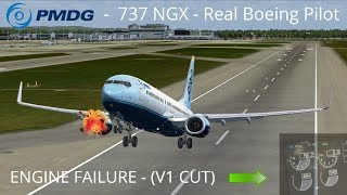 PMDG 737 Engine Failure Tutorial by a Real Boeing Pilot [upl. by Ahsinac458]