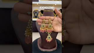 Trendy necklace set 8309017981 shirishakanishkjewellery uncut necklace [upl. by Yahs]