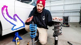 THE BEST UPGRADE FOR YOUR F30 BMW  Bilstein B16 Coilover Install [upl. by Mcgregor]