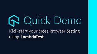 Cross Browser Testing Quick Demo  How To Perform Cross Browser Testing With LambdaTest [upl. by Aerb]