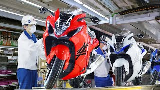 Inside Japanese Factory Building Powerful Hayabusa Bikes by Hand  Production Line [upl. by Ttezzil681]