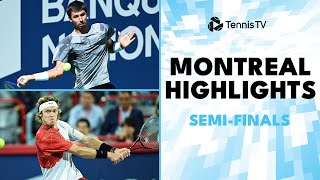 Rublev Faces Arnaldi Popyrin amp Korda Clash  Montreal 2024 SemiFinal Highlights [upl. by Maze533]