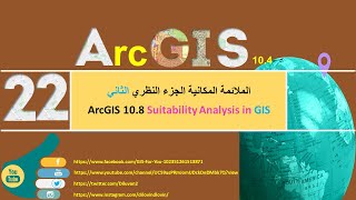 22  الملائمة المكانية الجزء النظري الثاني ArcGIS 108 Suitability Analysis in GIS [upl. by Zerla]